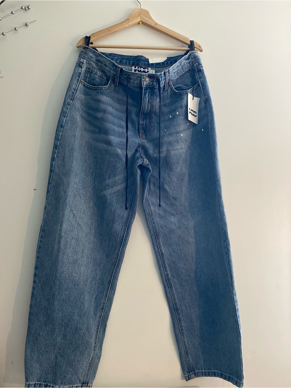 Relaxed Blue Women's Denim Pants - Casual Comfort